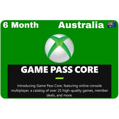 Xbox Game Pass Core 6 Month Australia