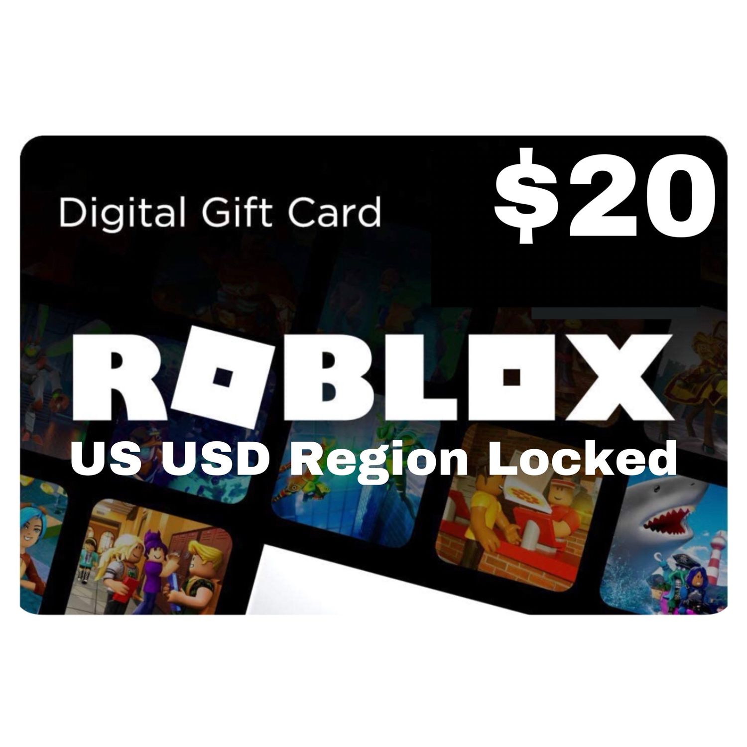 Roblox Credit Gift Card US USD $20