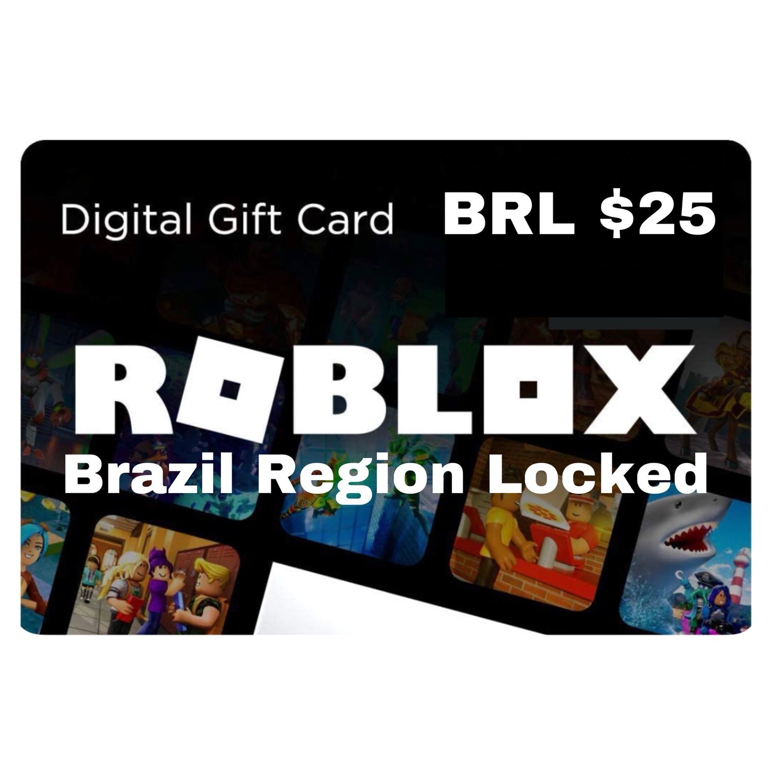 Roblox Gift Card Brazil BRL $25 Region Locked