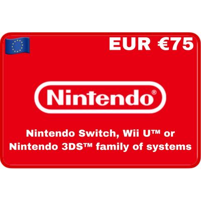 Nintendo eShop Europe EUR €75