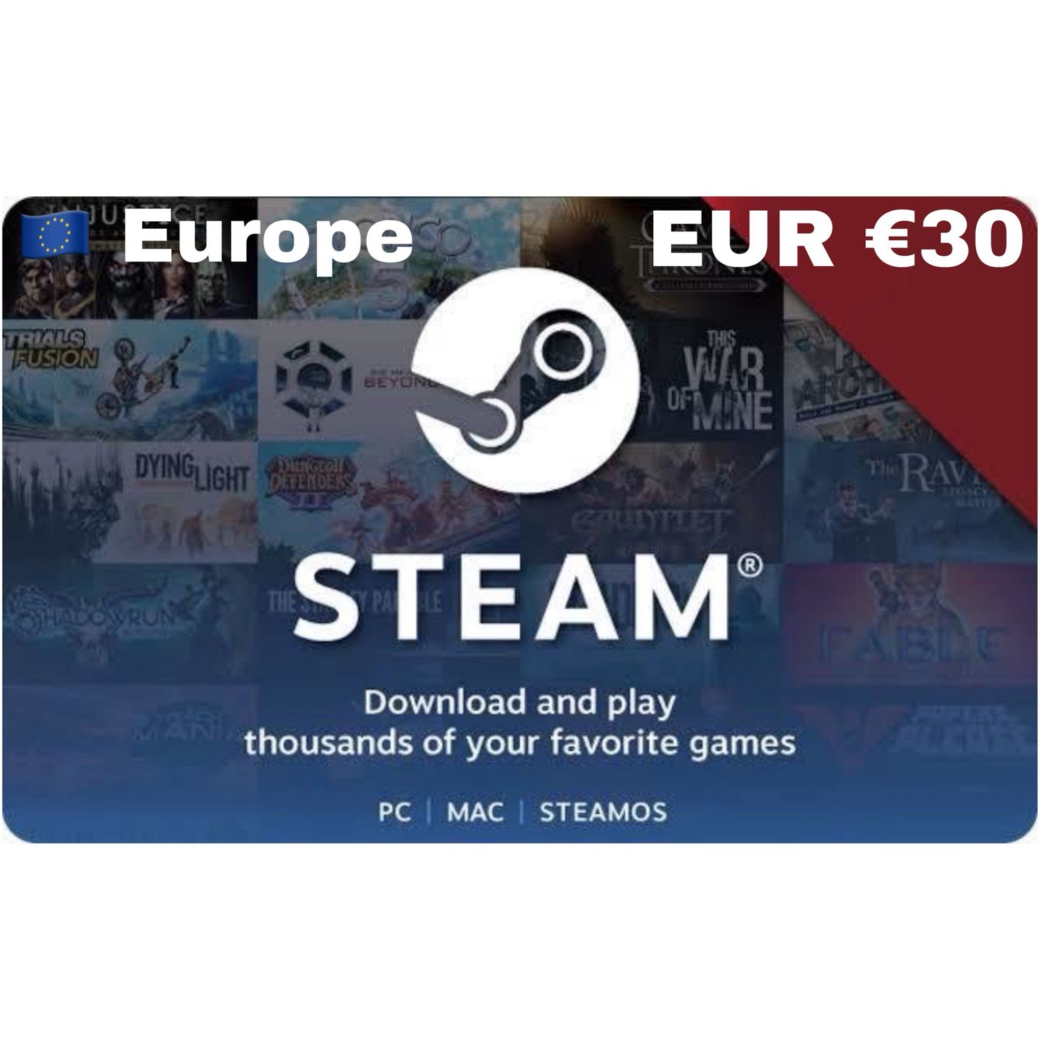 Steam Wallet Code Europe €30