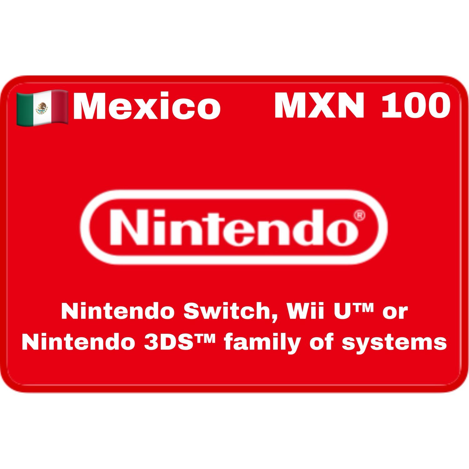 Nintendo eShop Mexico MXN 100