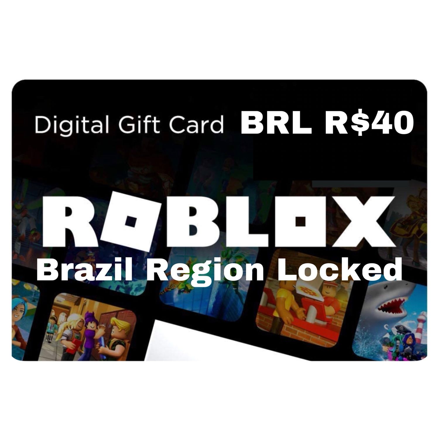 Roblox Credit Gift Card Brazil BRL R$40
