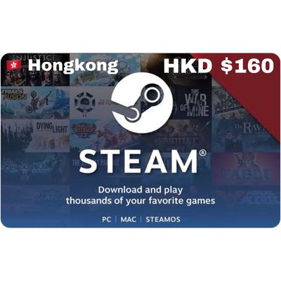 Steam Wallet Code Hong Kong HKD $160