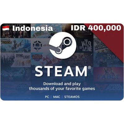 Steam Wallet Code IDR 400000 Indonesia