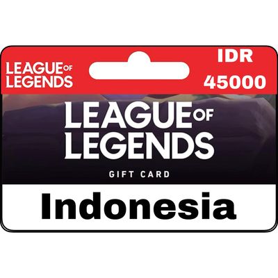 League of Legends Riot Cash IDR 45000 Gift Card Indonesia