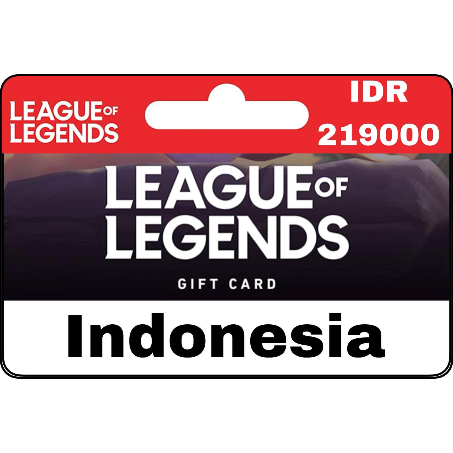 League of Legends Riot Cash IDR 219000 Gift Card Indonesia