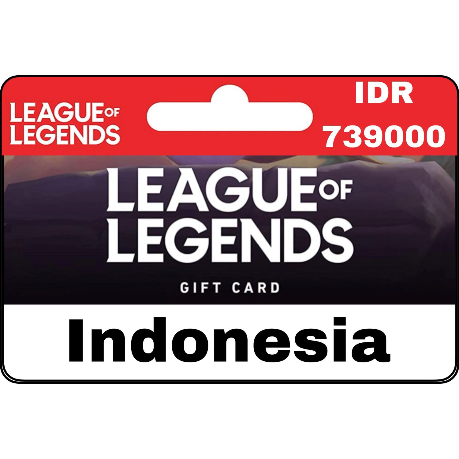 League of Legends Riot Cash IDR 739000 Gift Card Indonesia