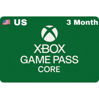 Xbox Live Gold 3 Month US Xbox Game Pass Core