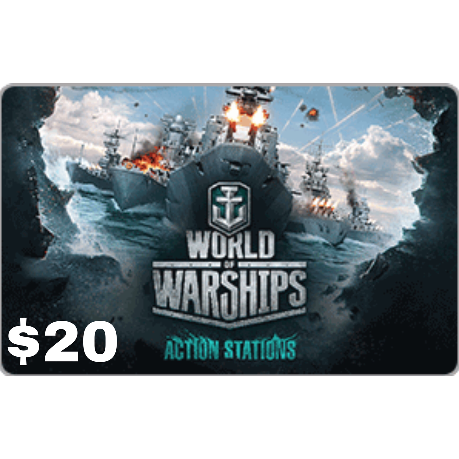 Wargaming World of Warships $20 Gift Card [Digital Code]
