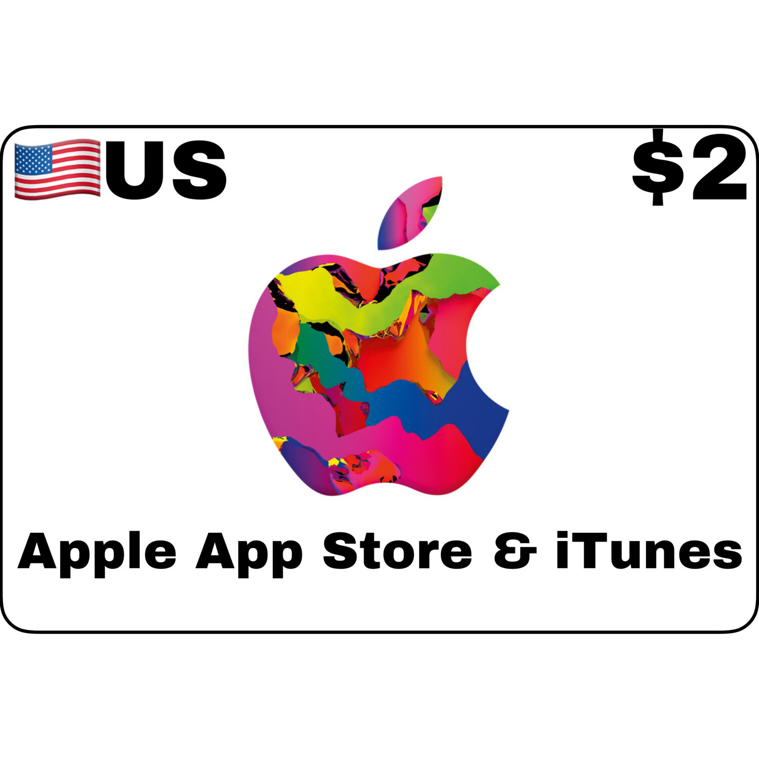 Apple iTunes Gift Card US $2 USD Apple iTunes Gift Card US $2 USD