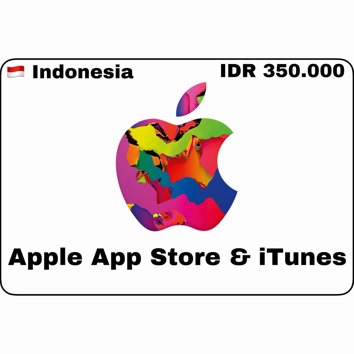 Apple iTunes Gift Card Indonesia 350.000 Apple iTunes Gift Card Indonesia 350.000