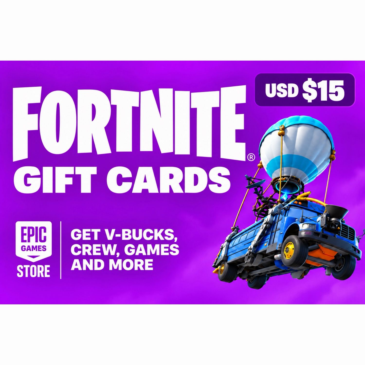 Fortnite Gift Card USD $15 Fortnite Gift Card USD $15