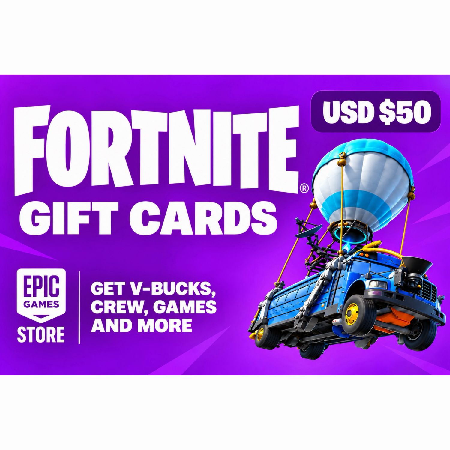 Fortnite Gift Card USD $50 Fortnite Gift Card USD $50
