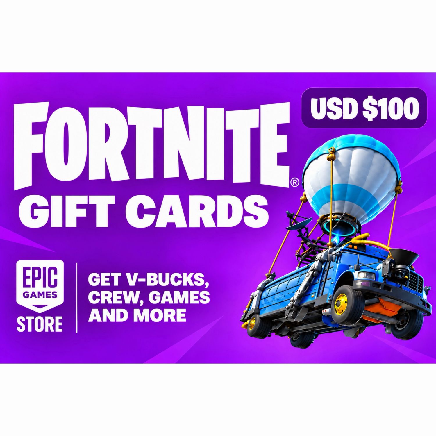 Fortnite Gift Card USD $100