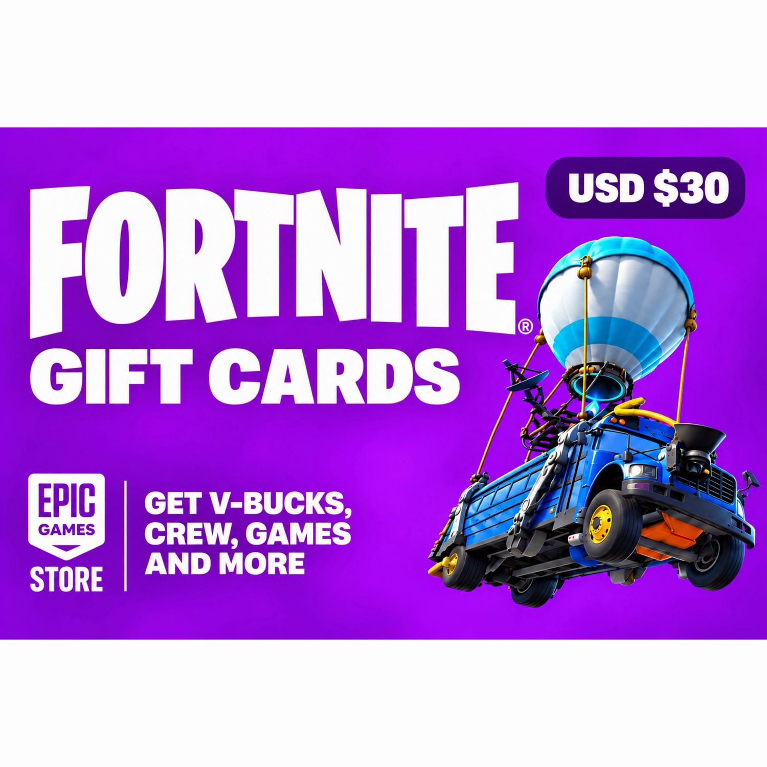 Fortnite Gift Card USD $30 Fortnite Gift Card USD $30