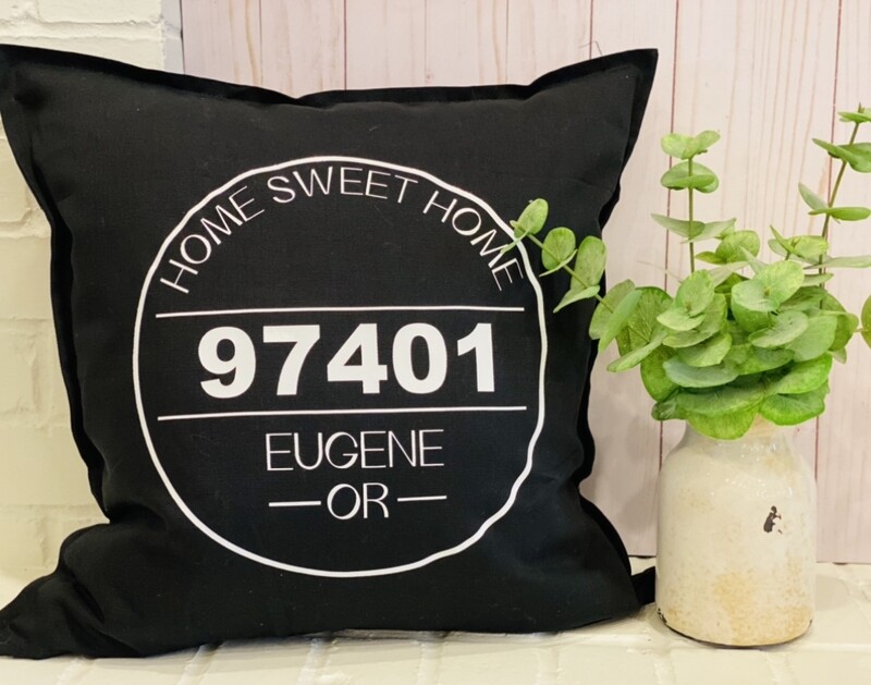 Zip Code Stamp Pillow