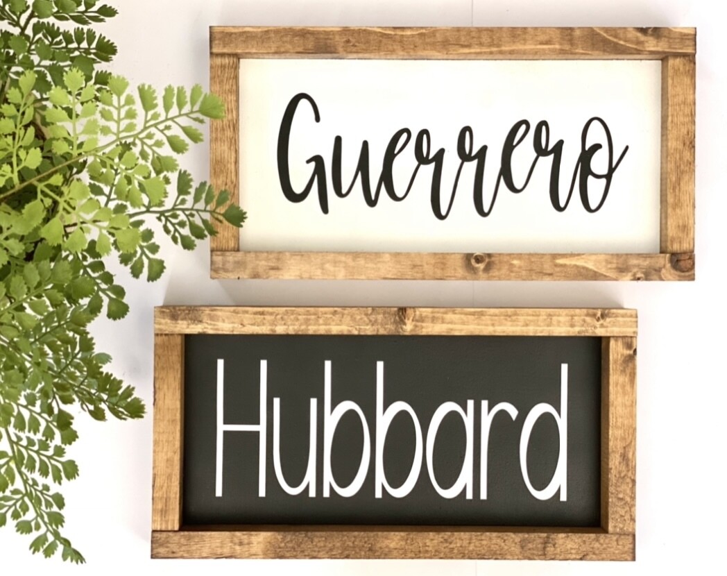 Last Name Sign