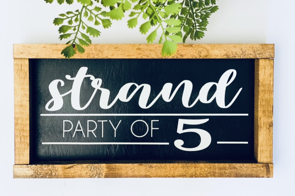 Family Name Party Sign
