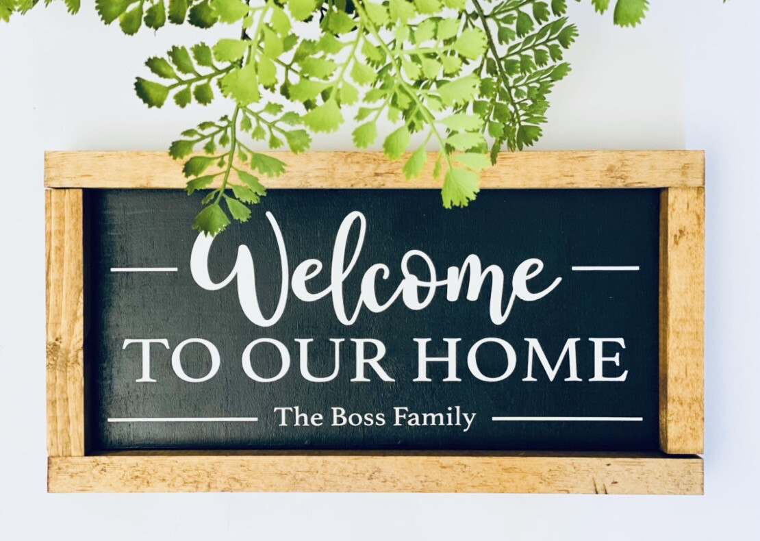 Welcome to our Home, Family Name