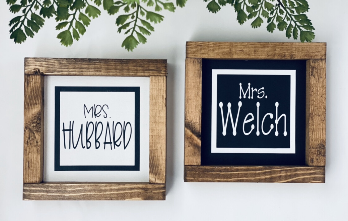 Teacher Name Sign