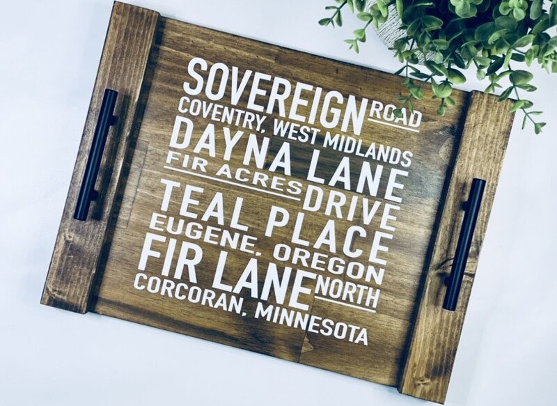 &quot;Where I&#39;ve Been&quot; Tray