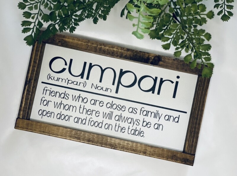 Cumpari Sign