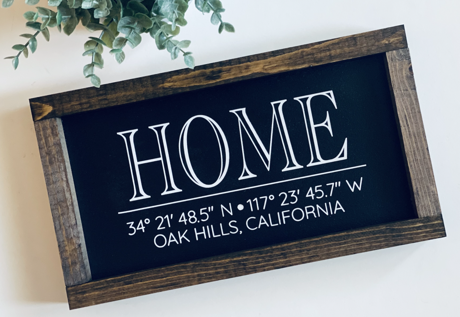HOME Coordinate Sign