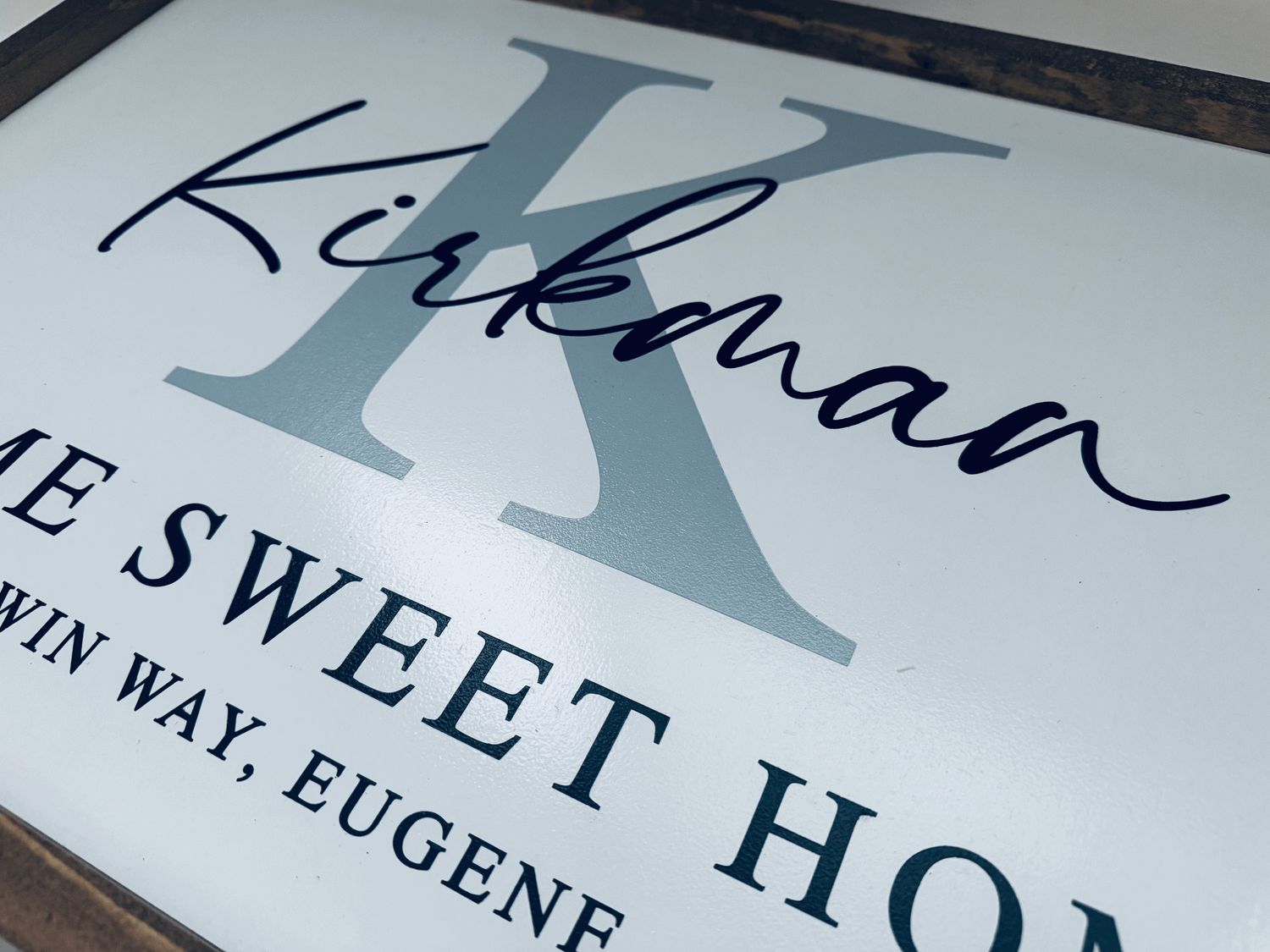 Personalized Last Name & Address Sign