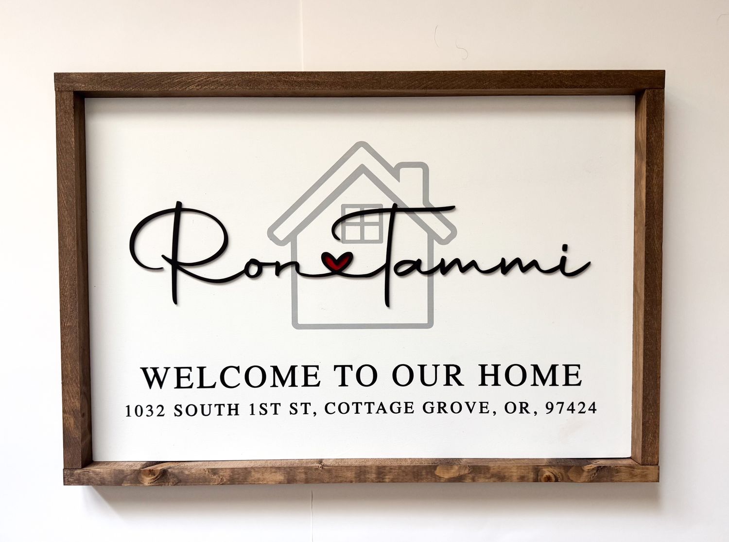 Personalized First Names Sign