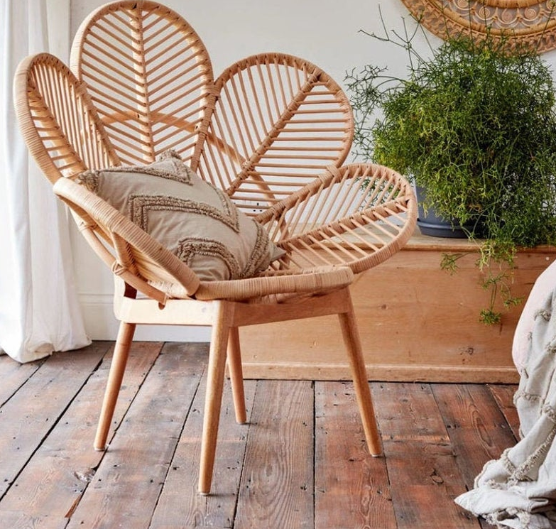 Cane petal chair hotsell