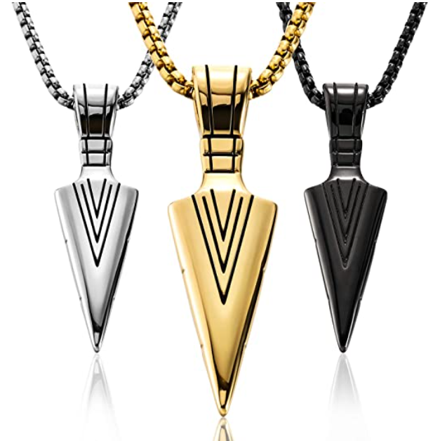 Arrowhead Pendant Stainless Steel Chain