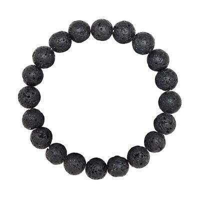 Black Lava Natural Stone Bracelet