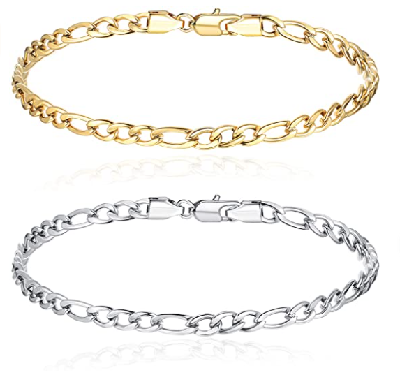 Figaro Chain Stainless Steel Bracelet