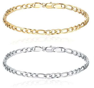 Figaro Chain Stainless Steel Bracelet