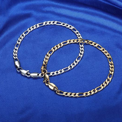 Figaro Chain Stainless Steel Bracelet