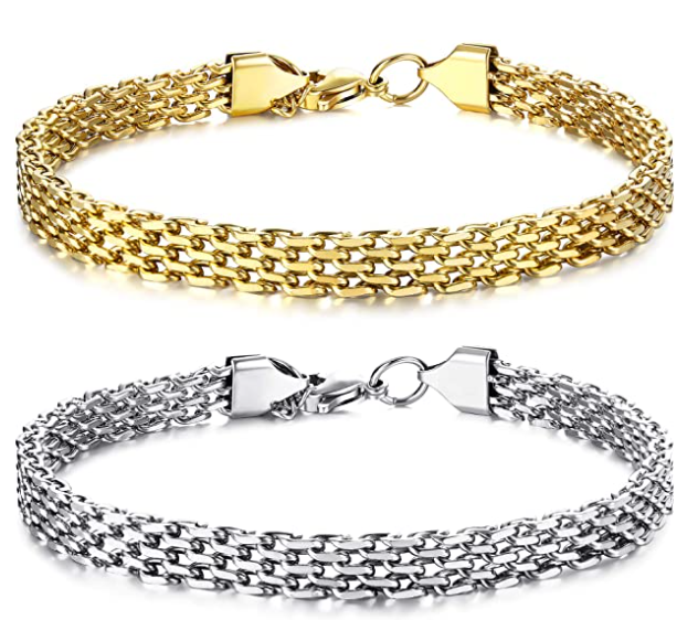 Slim Mesh Adjustable Stainless Steel Bracelet/Anklet