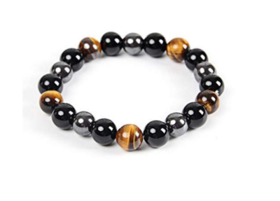 Tiger Eye, Hematite and Black Onyx Natural Stone Bracelets