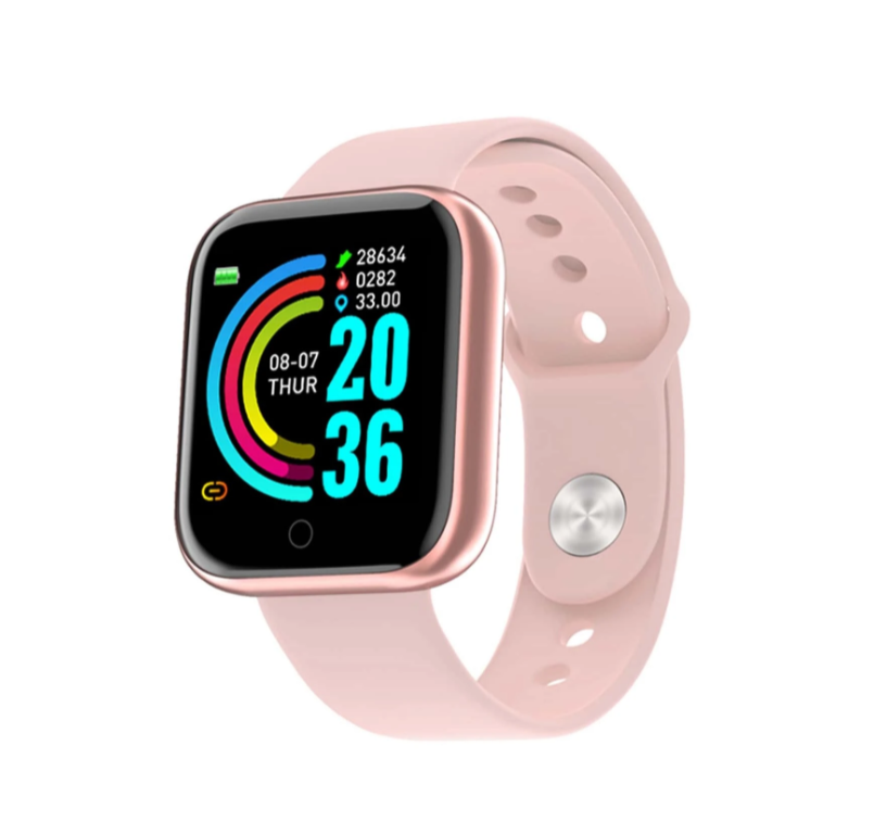 Pink Fitness Tracker Smart Watch