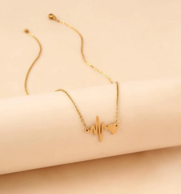 EKG Heartbeat Necklace