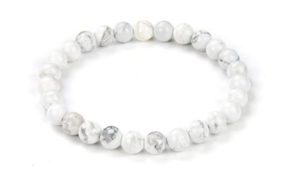 White Howlite Natural Stone Bracelet