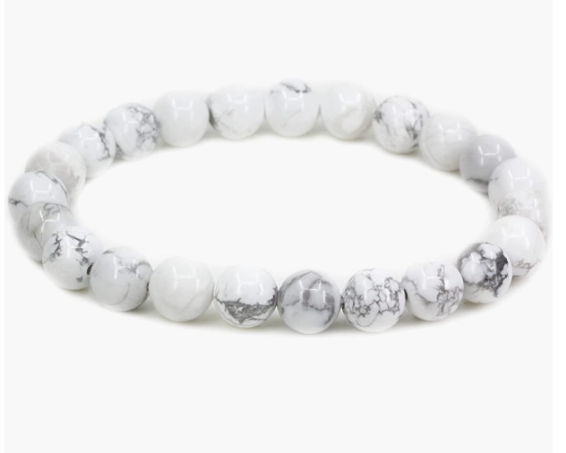 White Howlite Natural Stone Bracelet