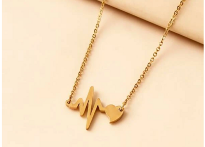 EKG Heartbeat Necklace