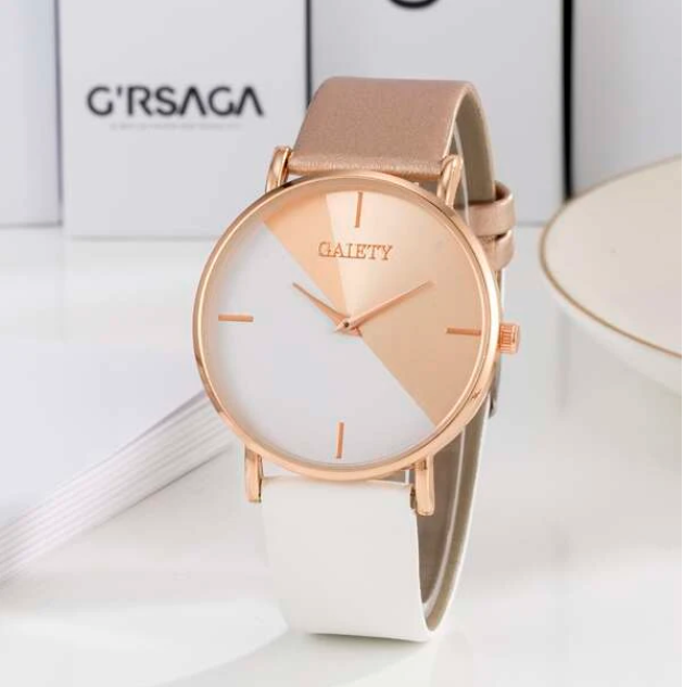 Gaiety White and Nude Watch
