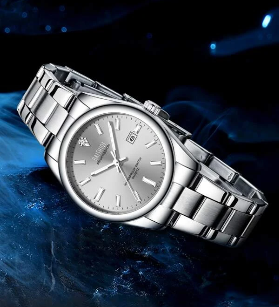 BiDen Rhinestone Women Stainless Steel Watch