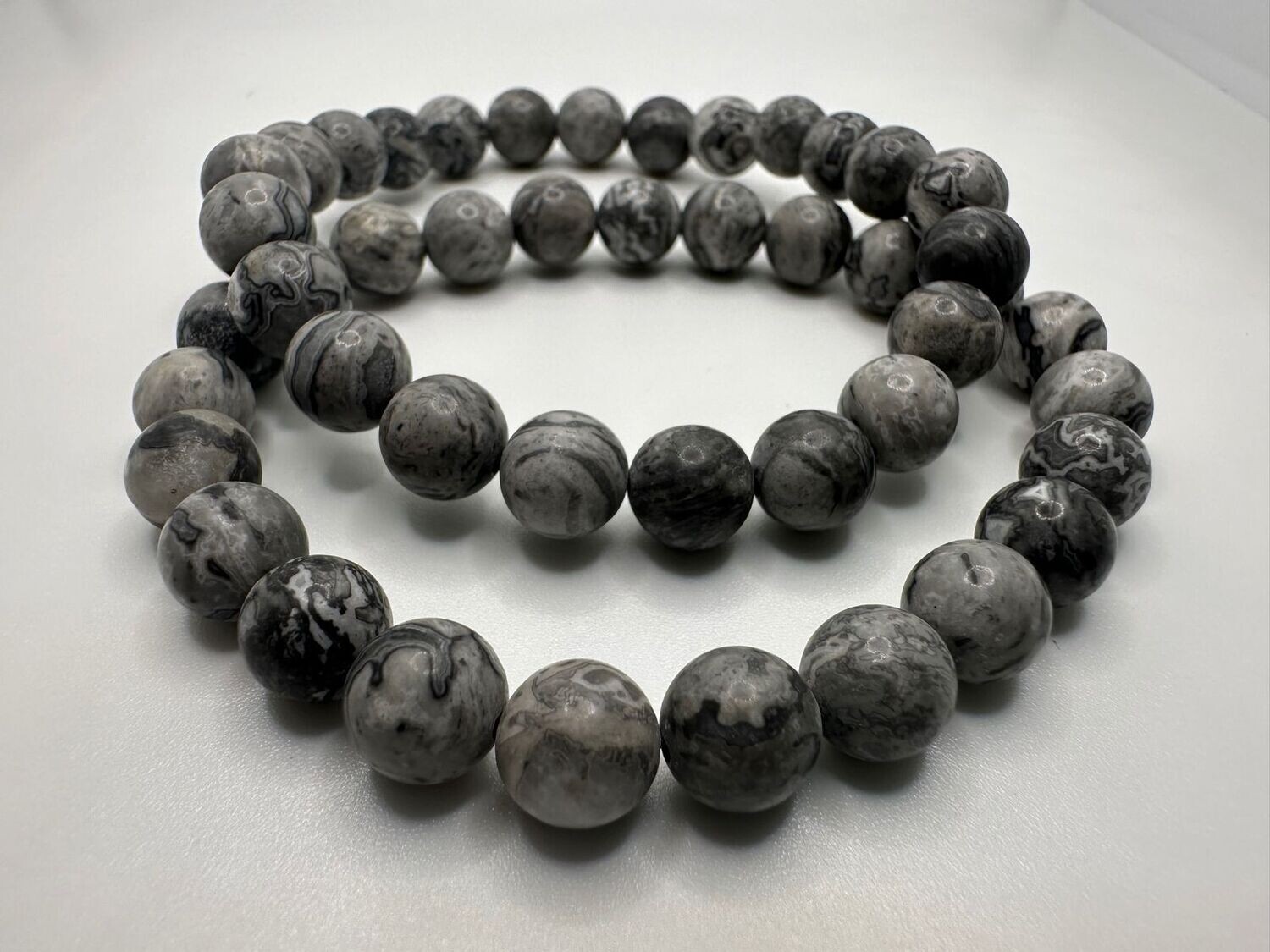 Map Jasper Natural Stone Bracelet