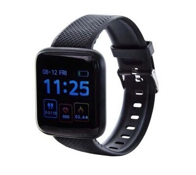 Black Fitness Tracker Smart Watch