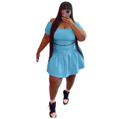 2pc Skirt Set Plus SIze