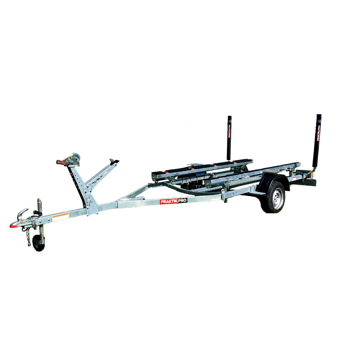 Equipped boat trailer