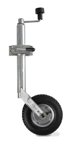 Front support wheel with pneumatic tire